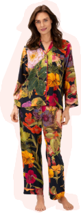 Powder Midnight Posy Pyjamas