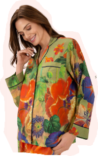 Powder Marbled Swallow Pyjamas