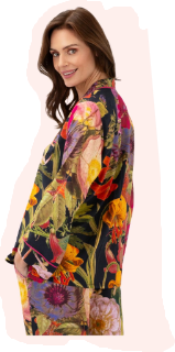 Powder Midnight Posy Pyjamas