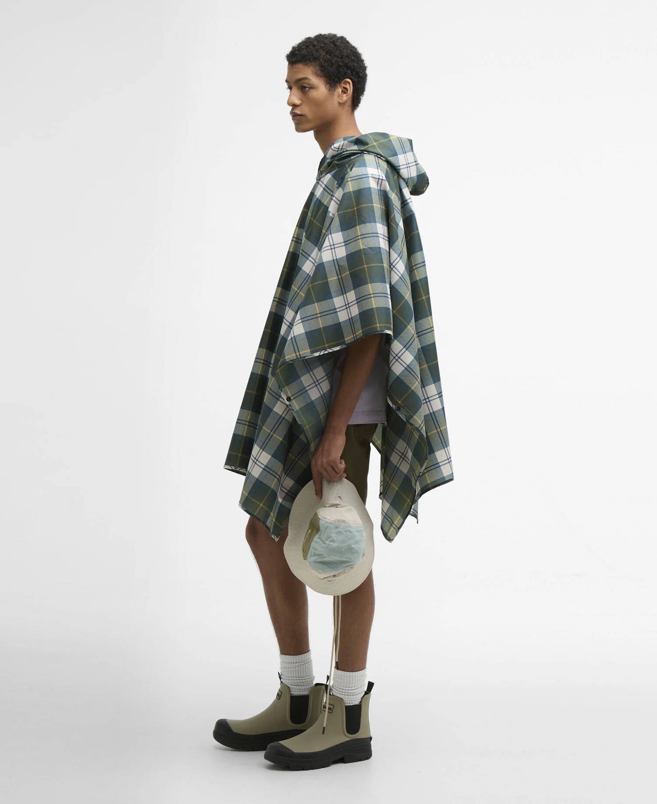 Barbour Tartan Showerproof Poncho - Ancient Tartan