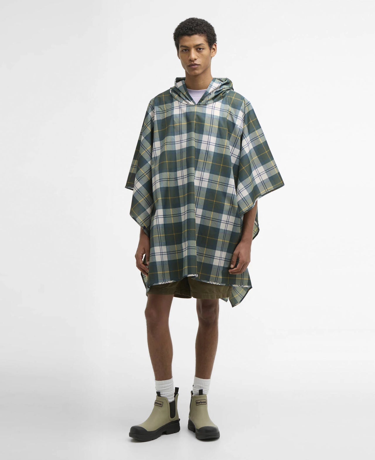 Barbour Tartan Showerproof Poncho - Ancient Tartan