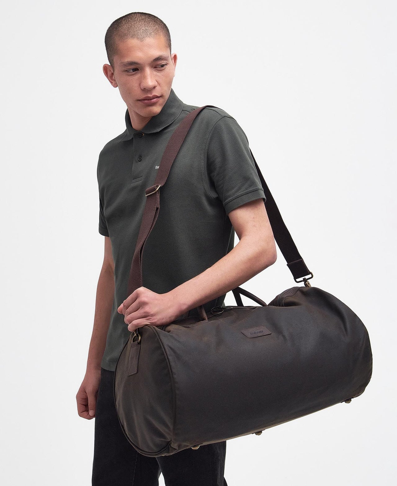 Barbour Olive Wax Holdall