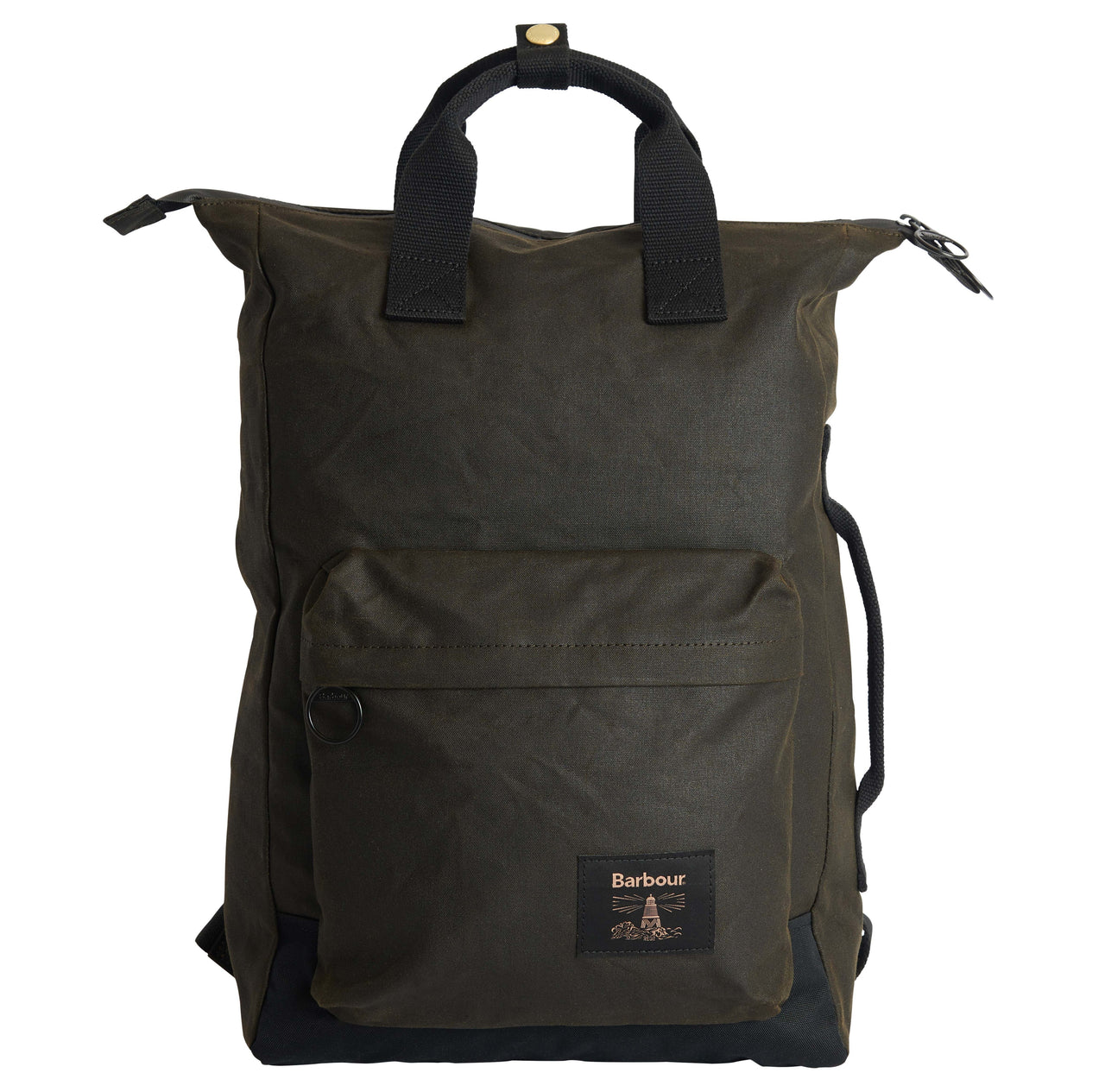 Barbour Field Wax Backpack - Olive/Black