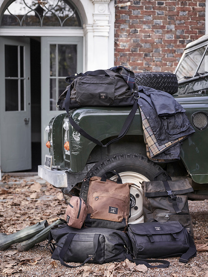 Barbour Field Wax Holdall - Olive/Black
