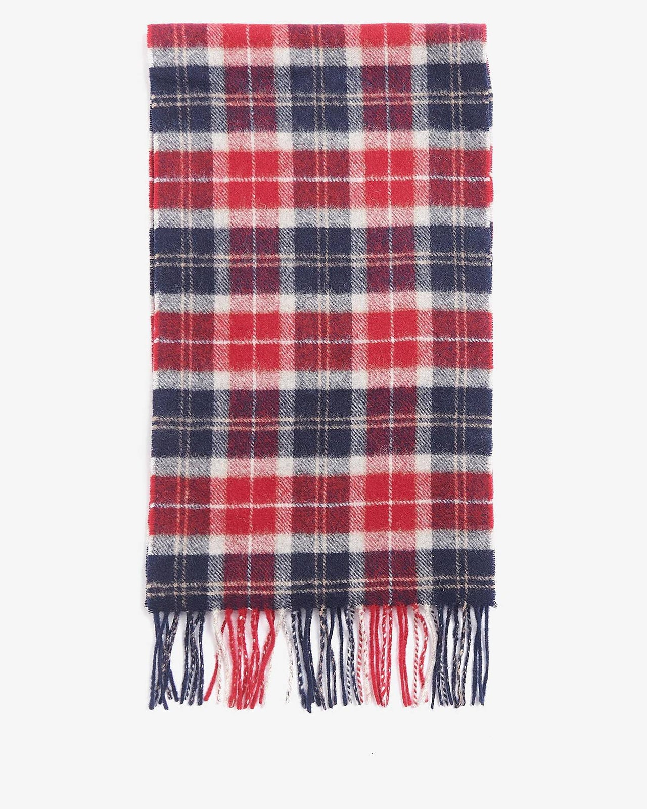 Barbour Tartan Lambswool Scarf - Cranberry Tartan