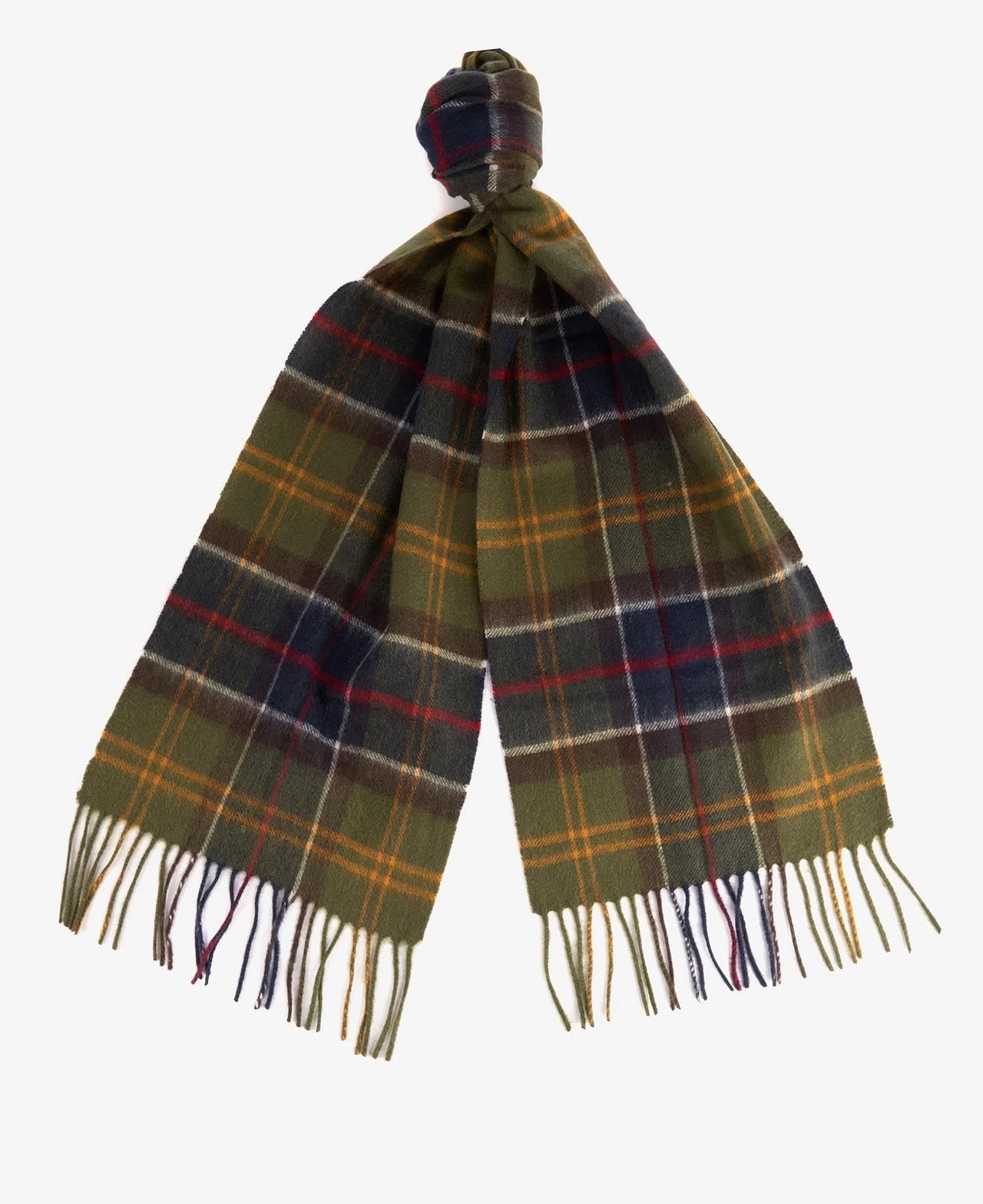 Barbour Wool Cashmere Tartan Scarf - Classic