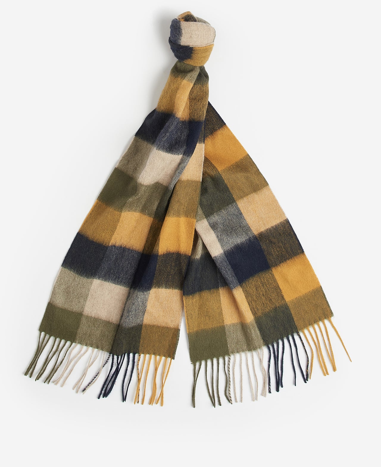 Barbour Large Tattersall Scarf - Forest Mist