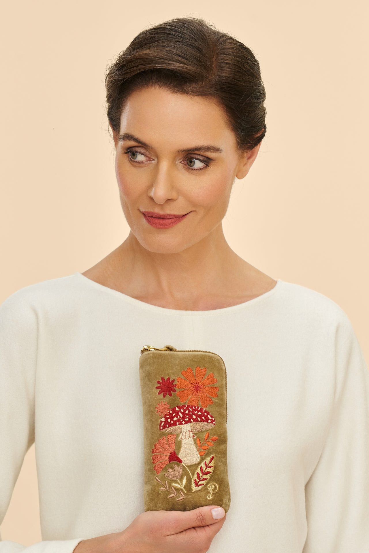 Powder Tranquil Toadstool Sunglasses Pouch
