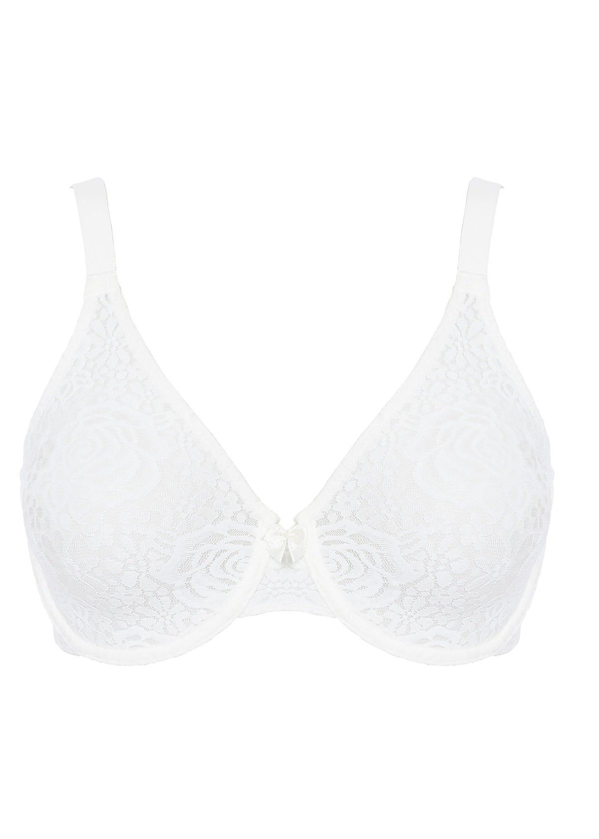 Wacoal Halo Lace Ivory Moulded Underwire Bra