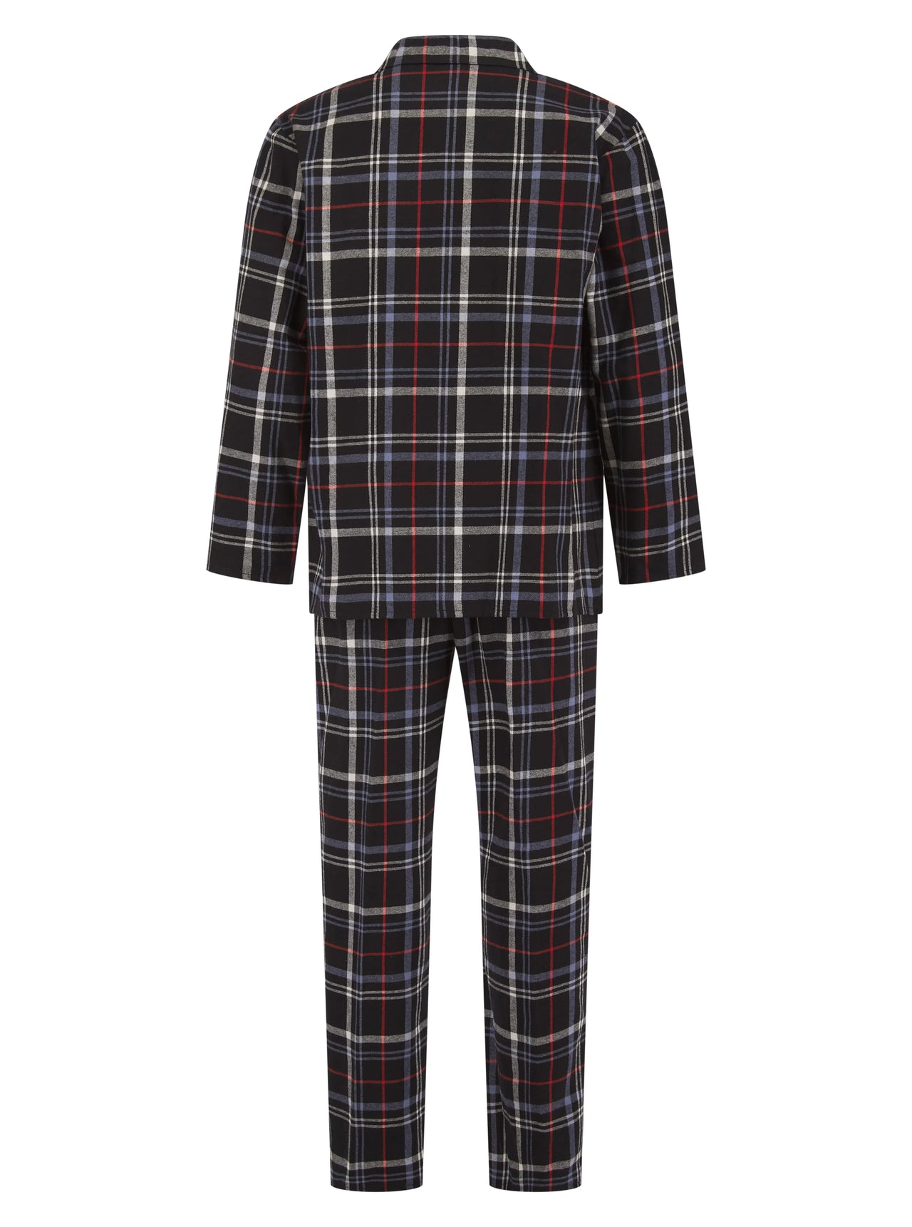 Walker Reid Yarn Dyed Woven Check Pyjama - Black