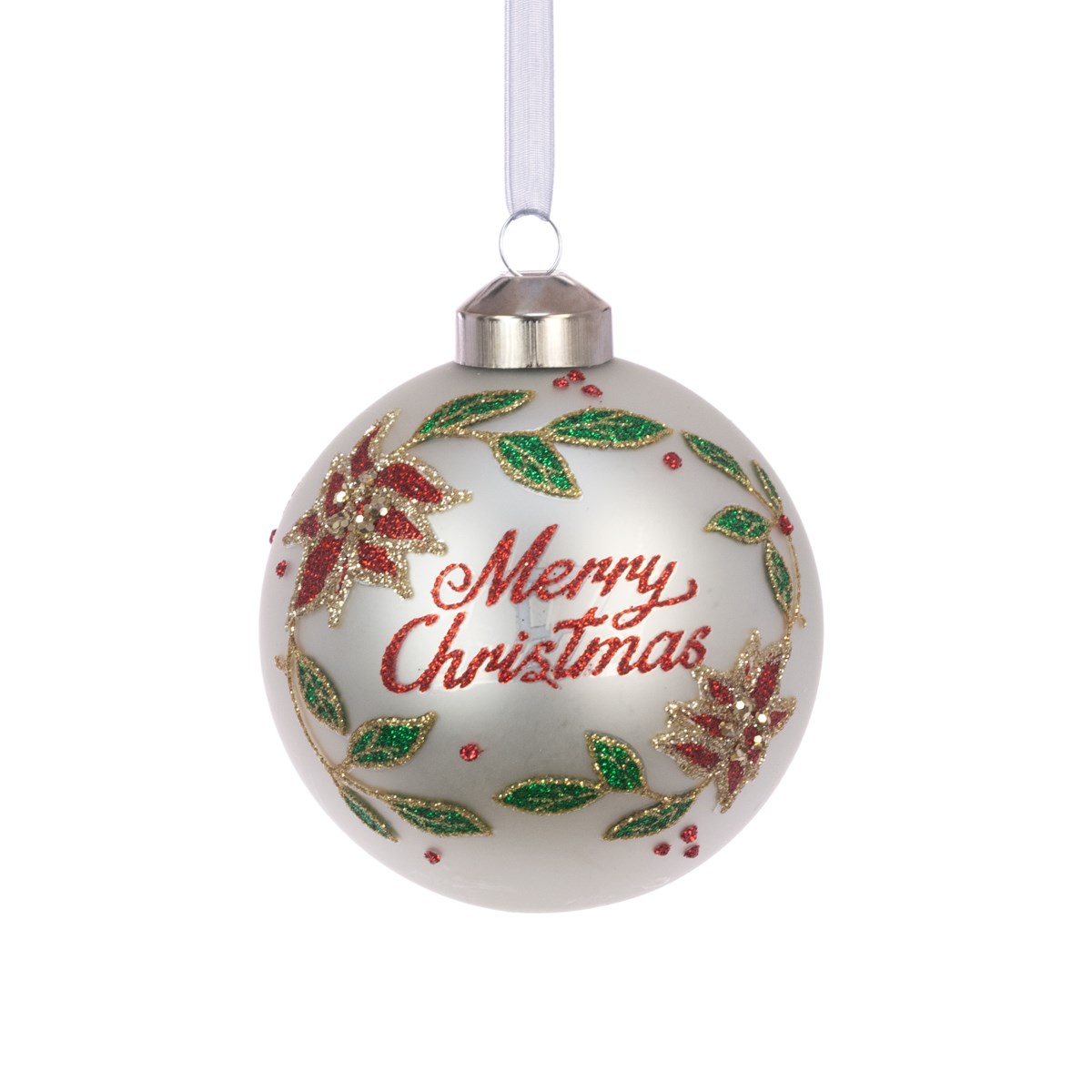 FloralSilk Glass Delaney Bauble