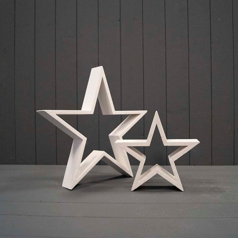 Satchville White Wooden Star