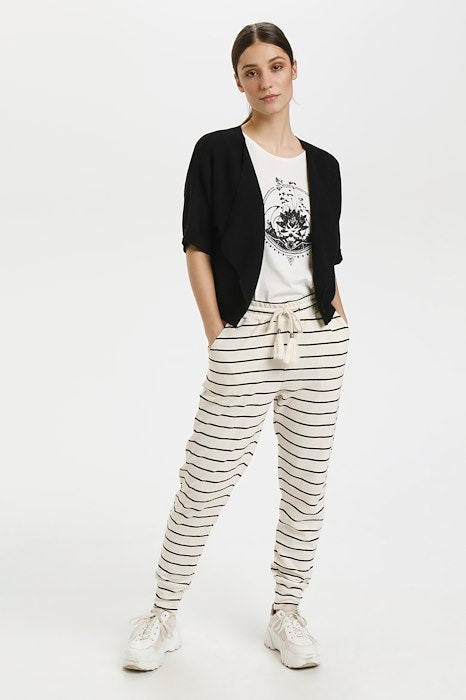 Cream Sillar Knit Black Bolero