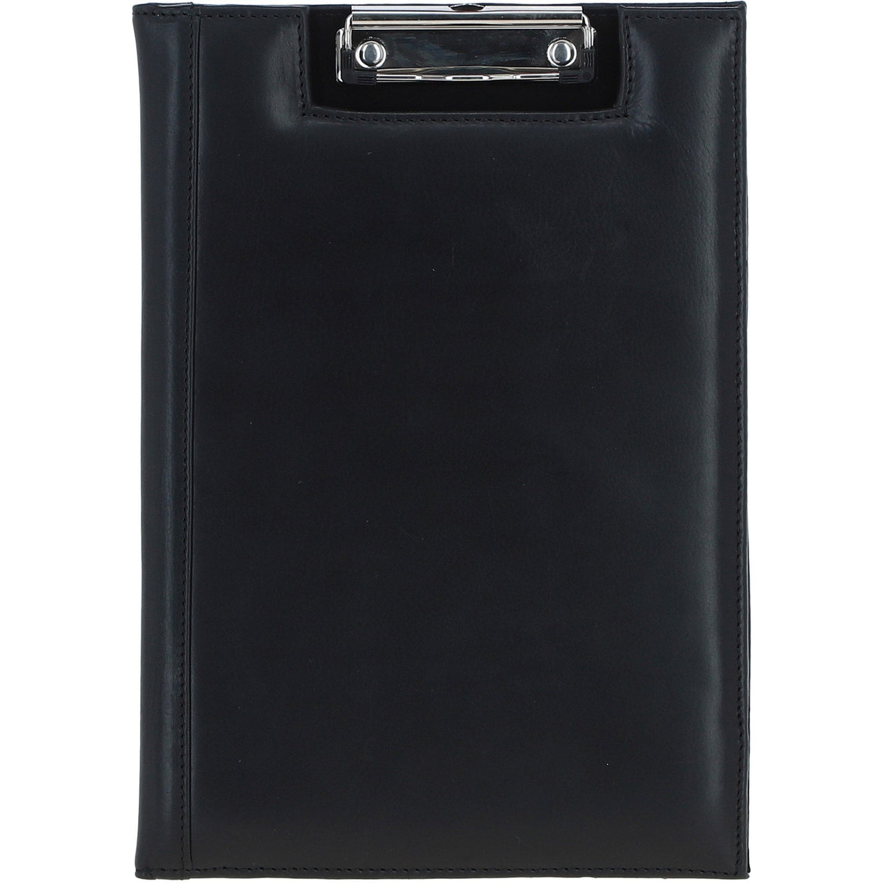 Ashwood Leather Clip Pad Folder - Black