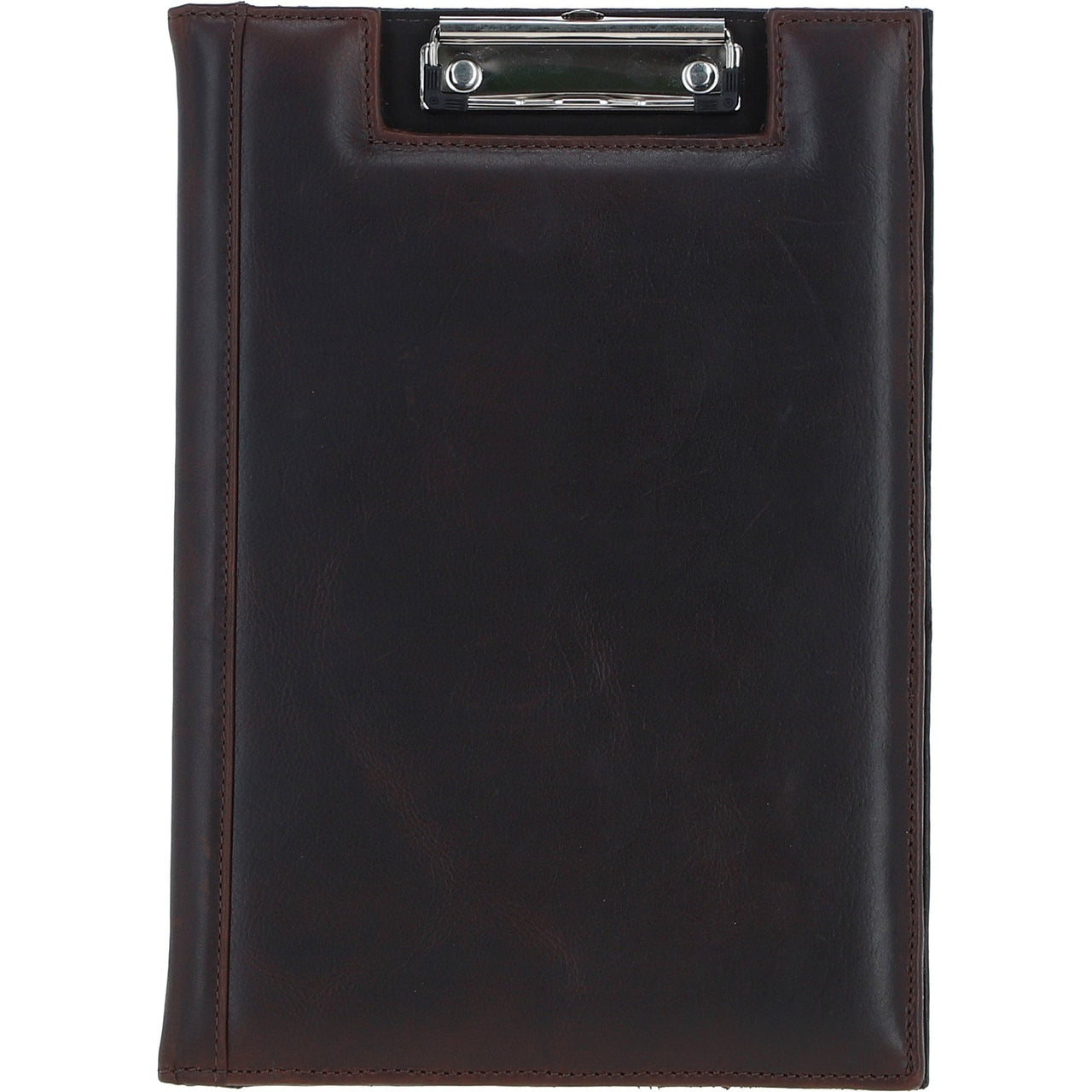 Ashwood Leather Clip Pad Folder - Brown