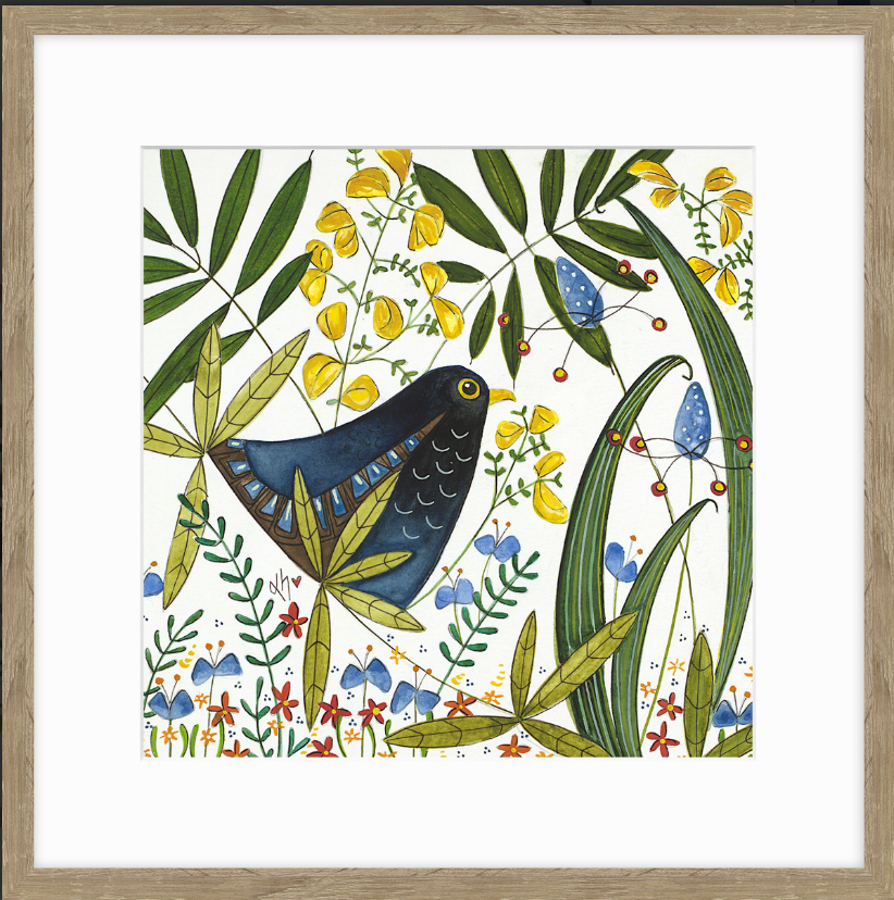 Artko Blackbird in a Hedgerow Picture