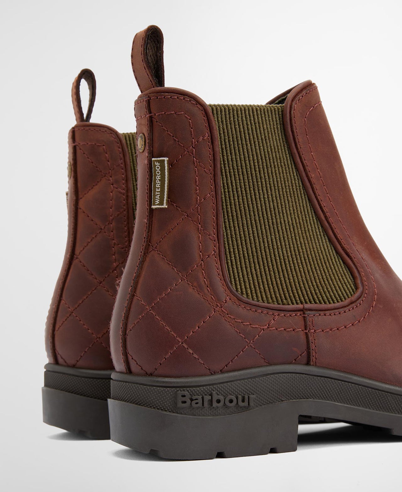 Barbour Amble Chelsea Boots - Mahogany/Chocolate Nubuck