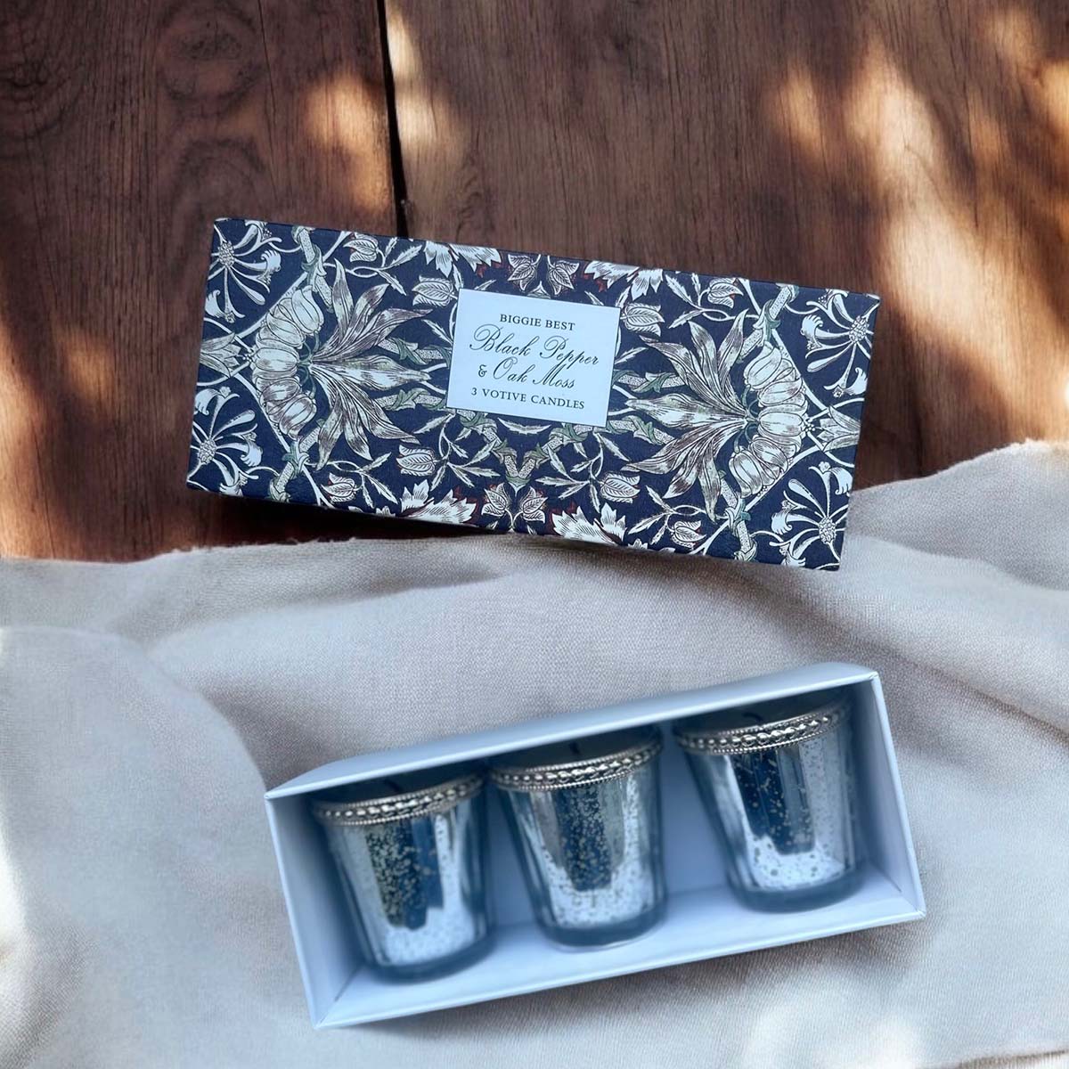 Biggie Best Votives Black Pepper Candles - Set Of 3