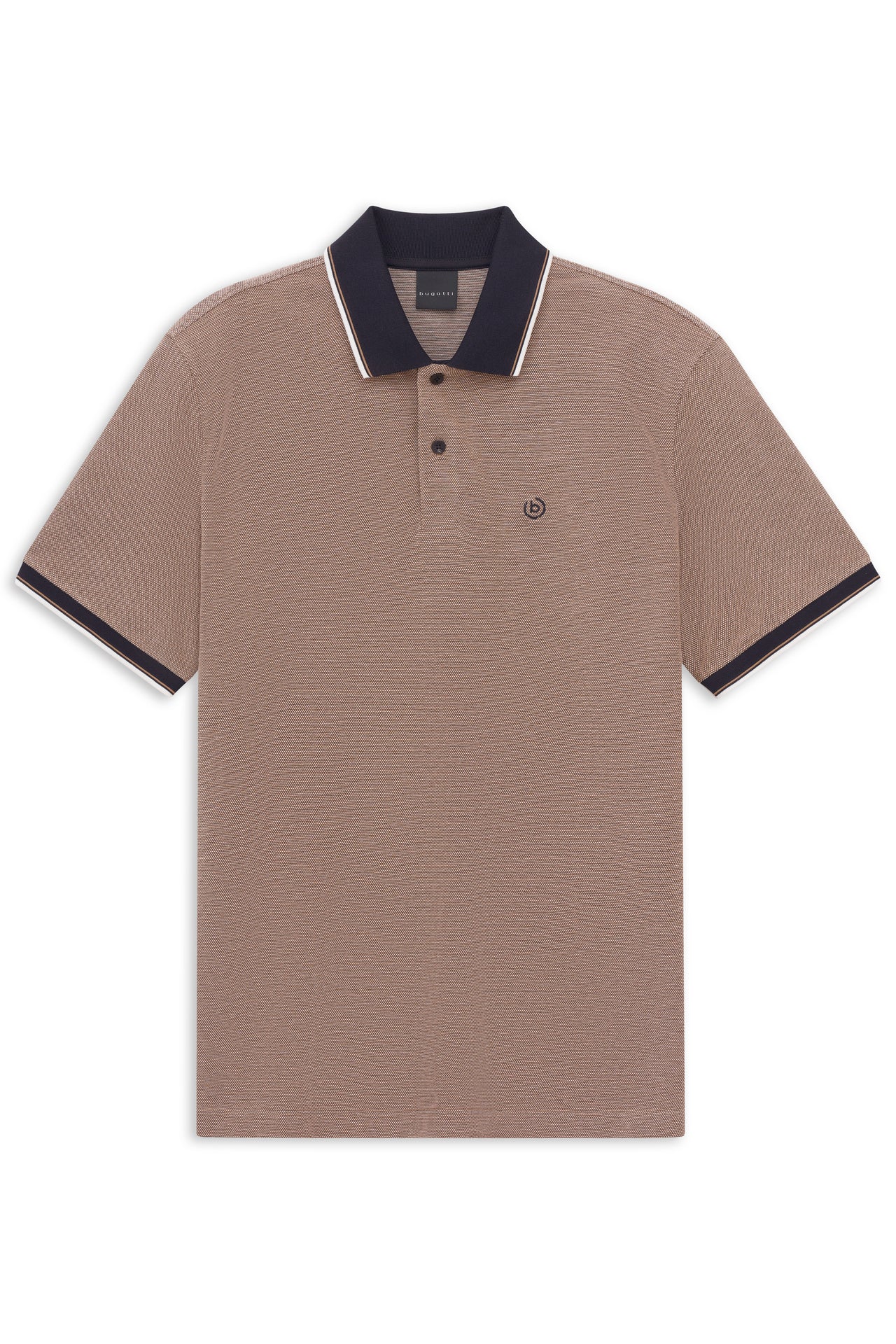 Bugatti Mens Polo - Beige Brown