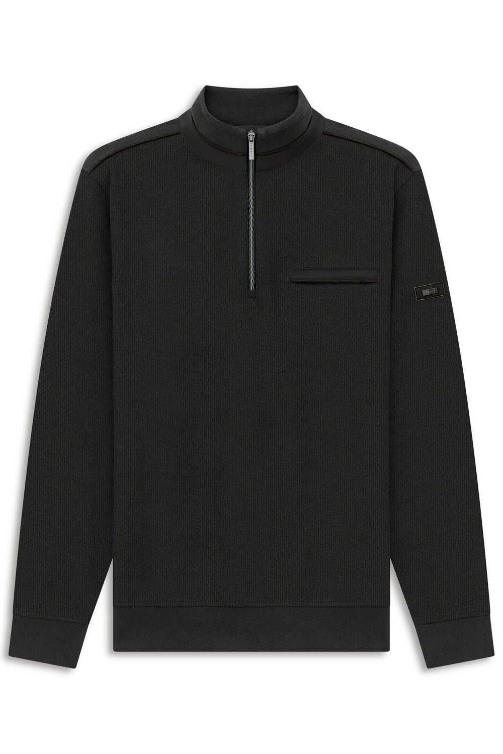Bugatti Grey Half Zip  Mens Sweatshirt