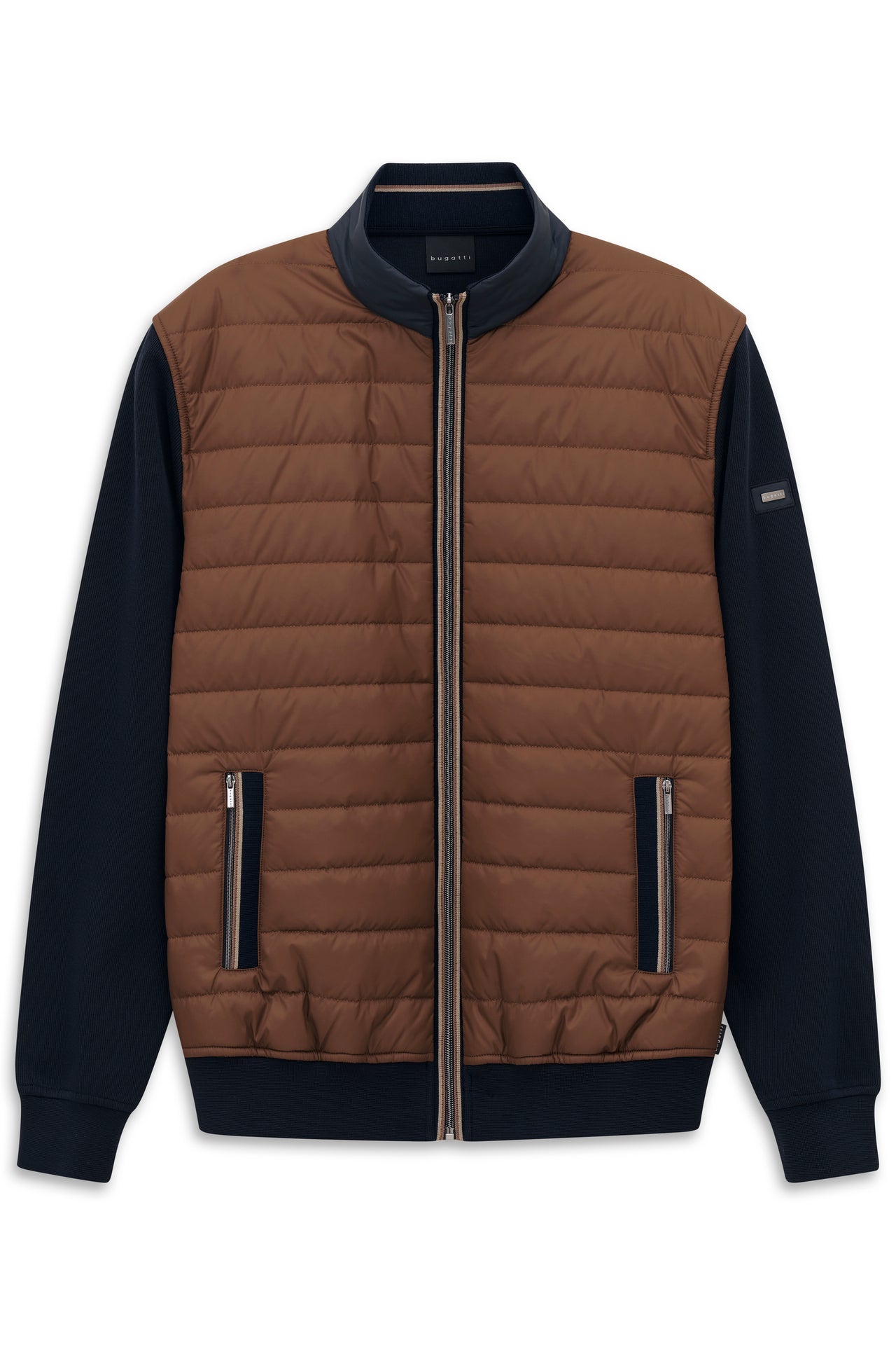 Bugatti Mens Knitted Jacket - Cognac