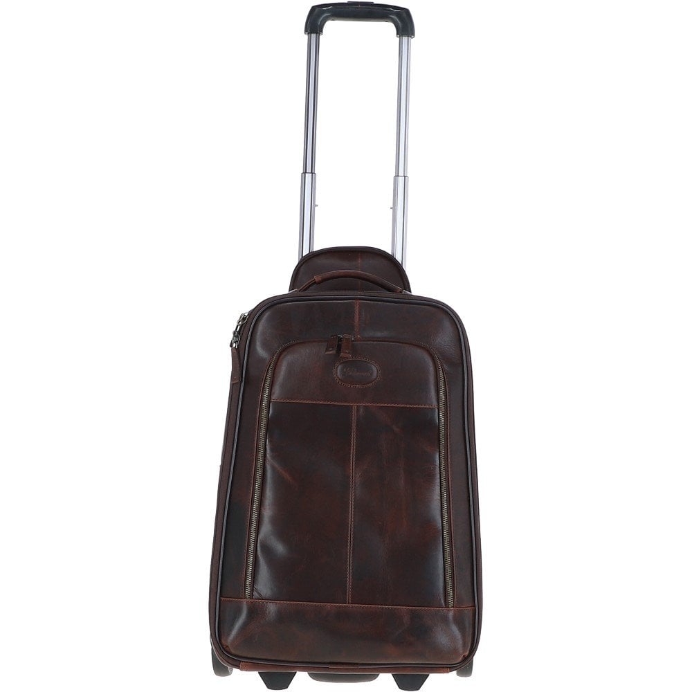 Ashwood Weekend Trolley Cow Temponda Brown