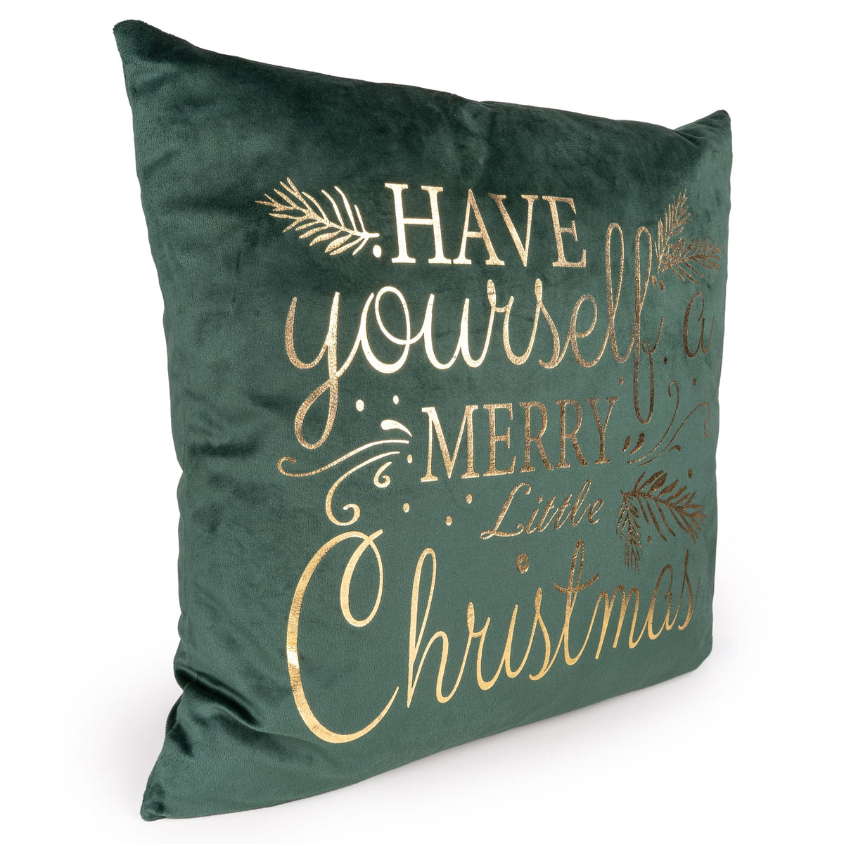 Square Velvet Cushion – “Have Yourself a Merry Little Christmas”