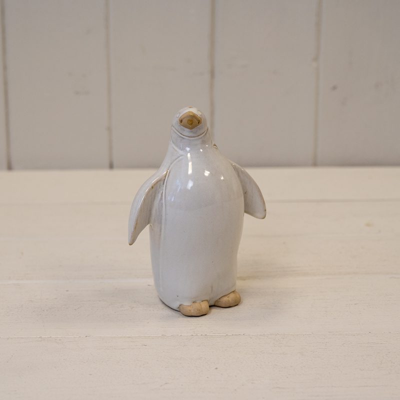 Satchville Medium Stone Glazed Ceramic Penguin Ornament