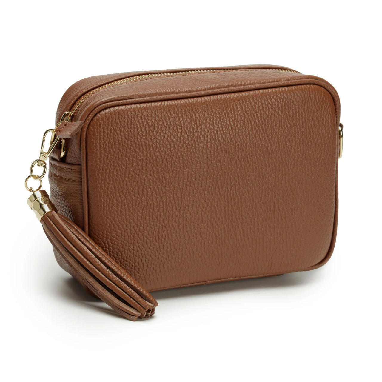 Elie Beaumont Crossbody Handbag - Dark Tan