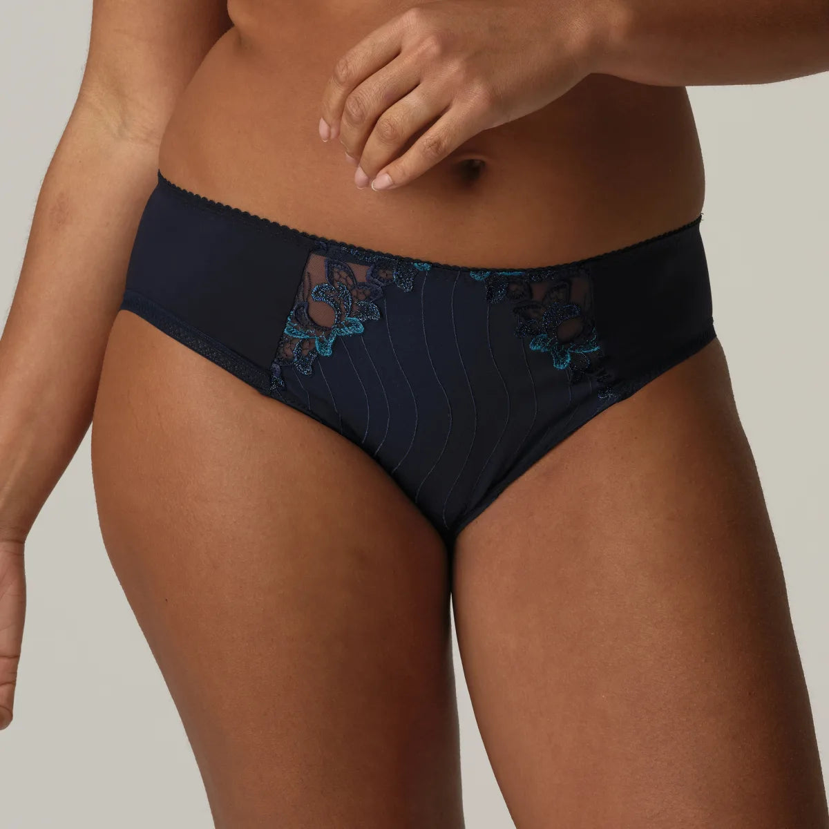 Prima Donna Deauville Velvet Blue Rio Briefs