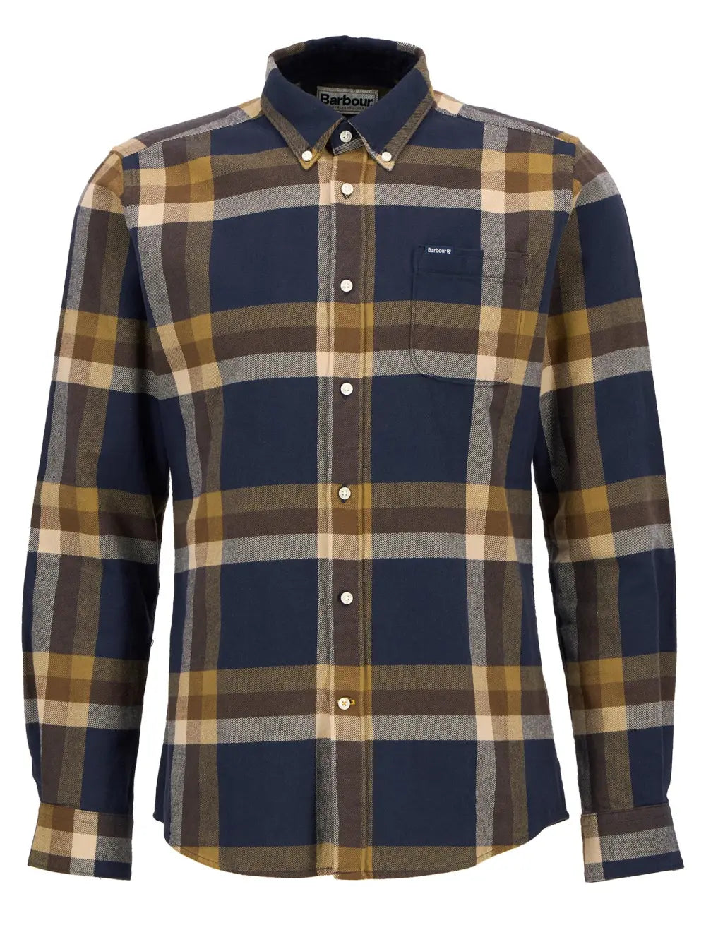 Barbour Folley Tailored Checked Shirt - Navy