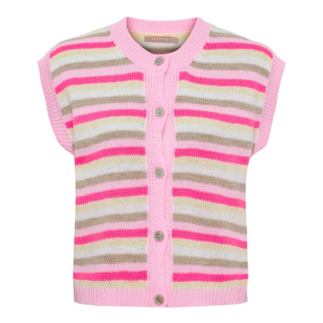Marta Novalie Vest Cardigan - Pink