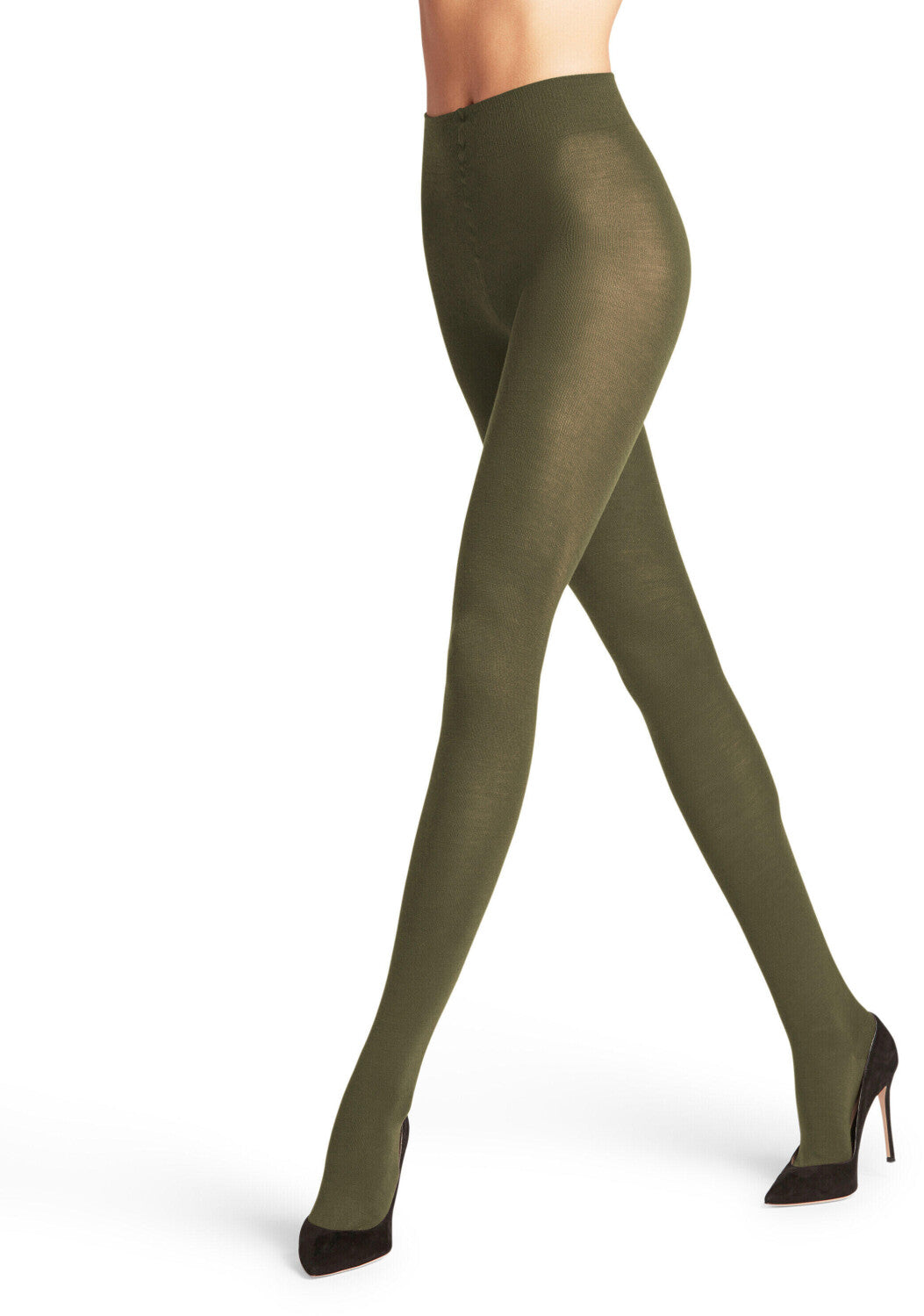 Falke Soft Merino Tights - Artichoke