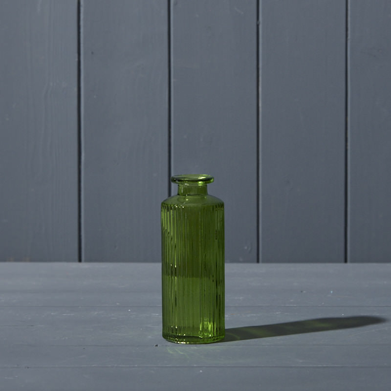 Satchville Emerald Green Glass Bottle 13.2cm