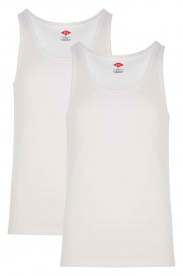 HJ Hall White Thermal Vest - 2 Pack