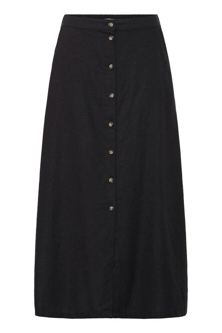 B. young Black Falakka Button Skirt