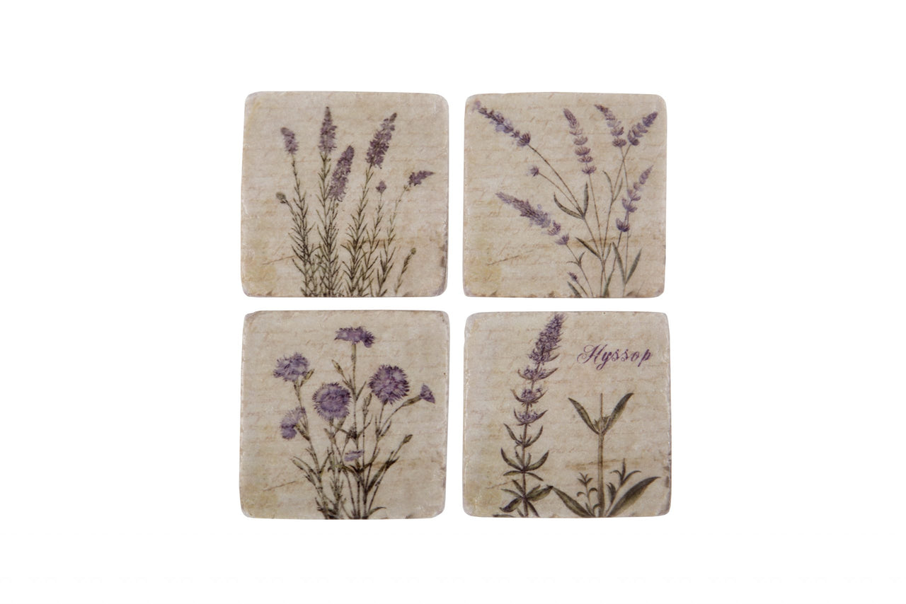 London Ornaments Wildflower Coasters Set of 4