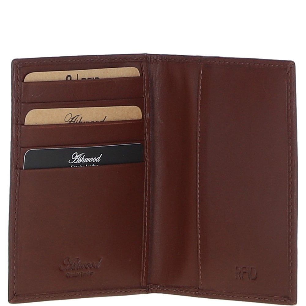 Ashwood Leather Passport Cover and Card Wallet Chestnut
