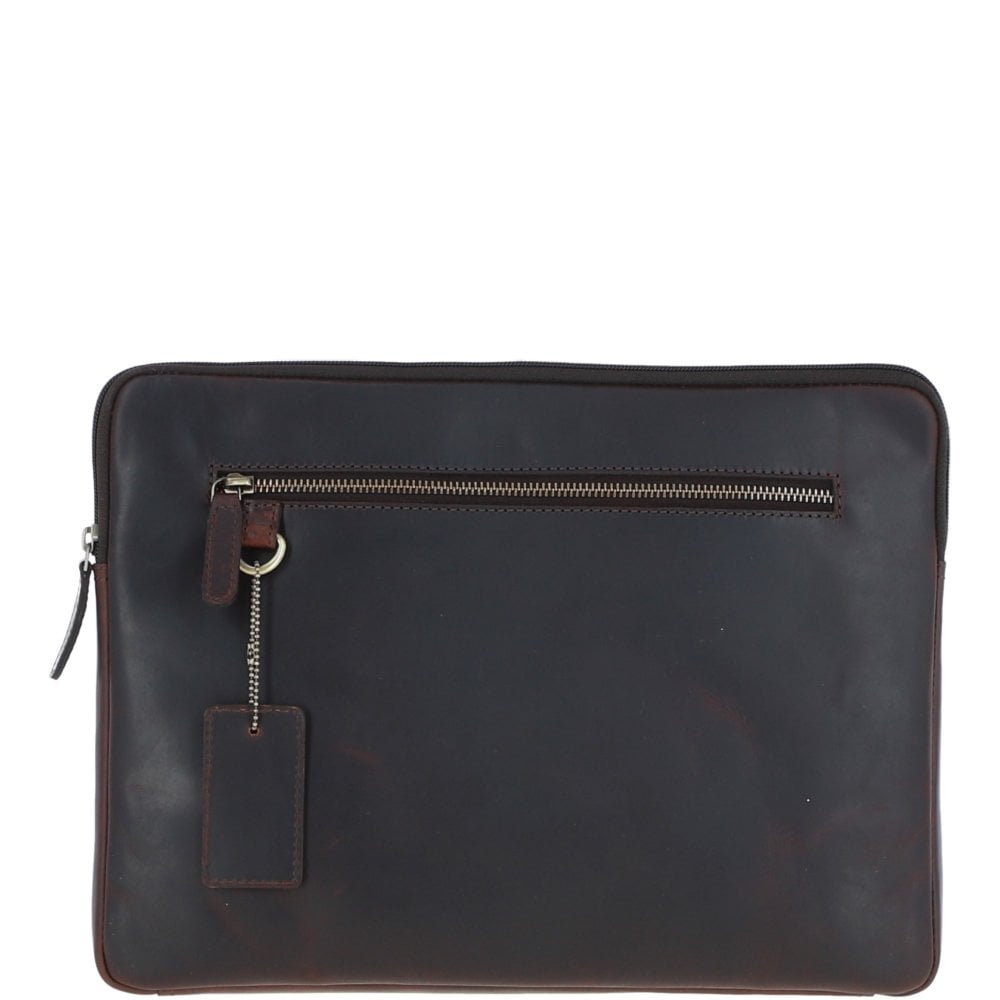 Ashwood Leather K-40 Laptop Bag Brown