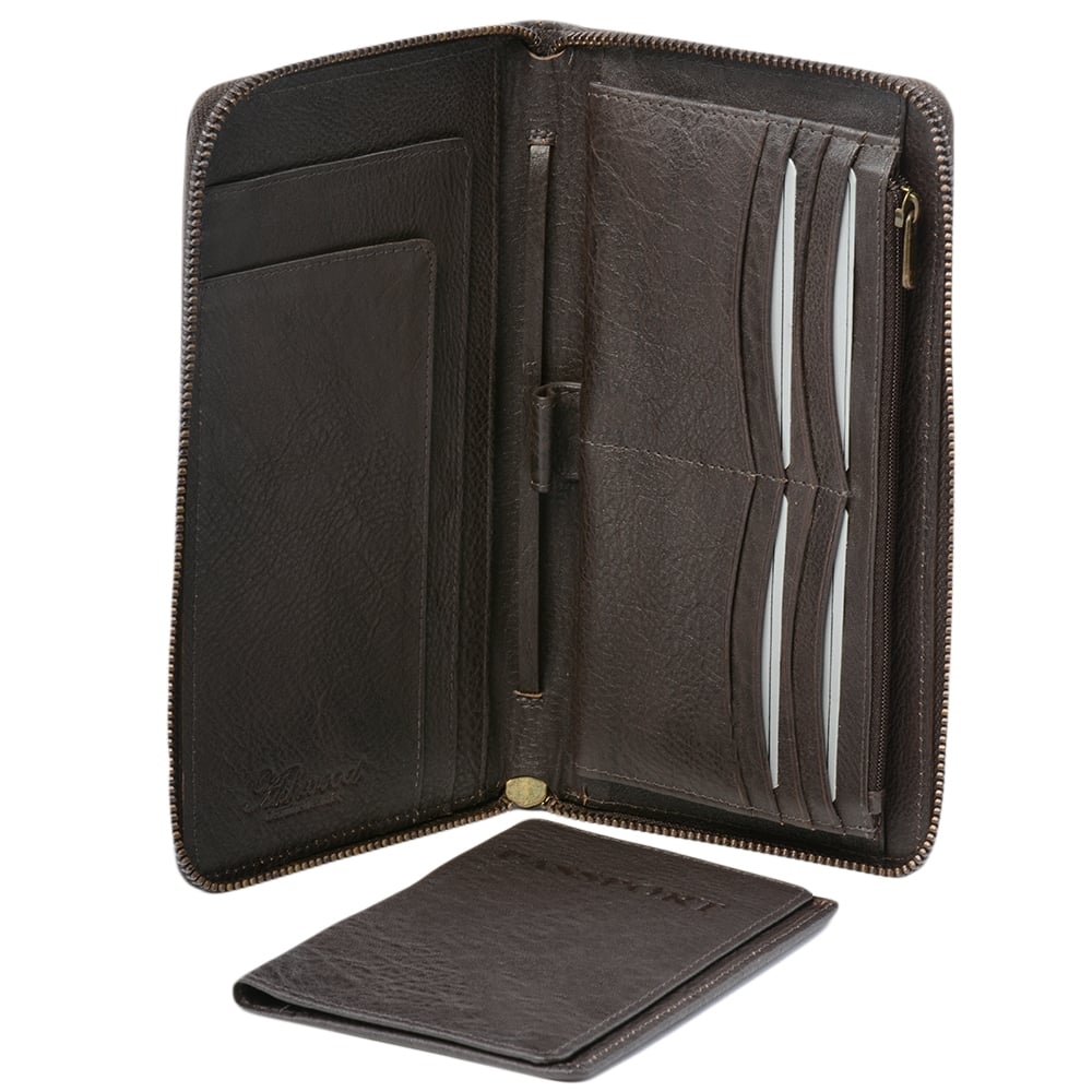 Ashwood TW-1 Brown Large Wallet