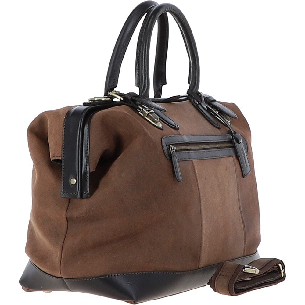 Ashwood Leather Weekend Holdall Dr Bag - Brown