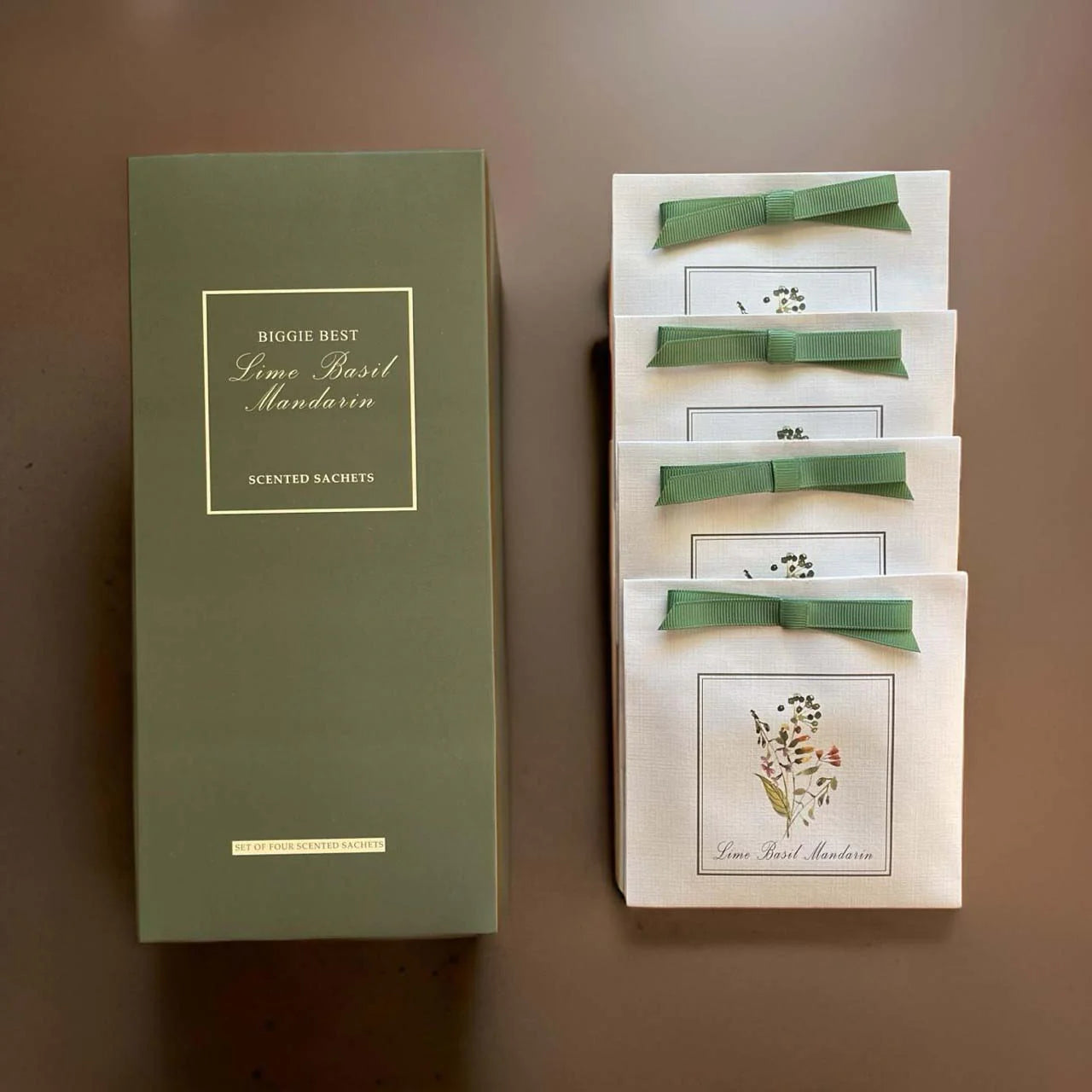 Biggie Best Box Of 4 Lime, Basil & Mandarin Sachets