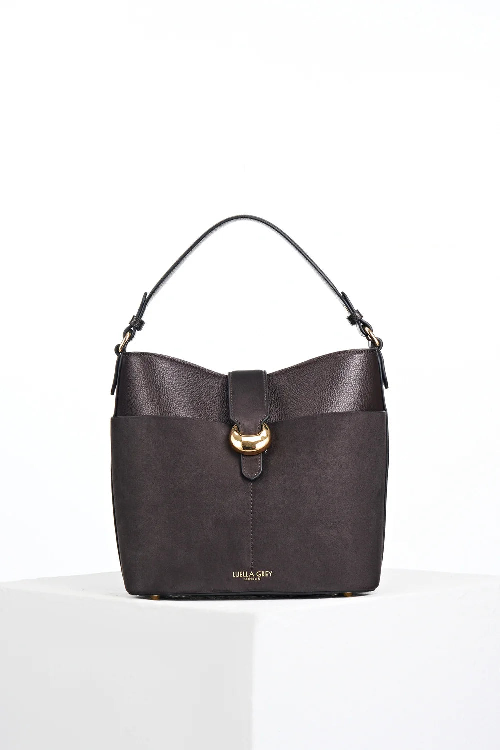 Luella Grey INDRA Bucket Crossbody Bag - Chocolate