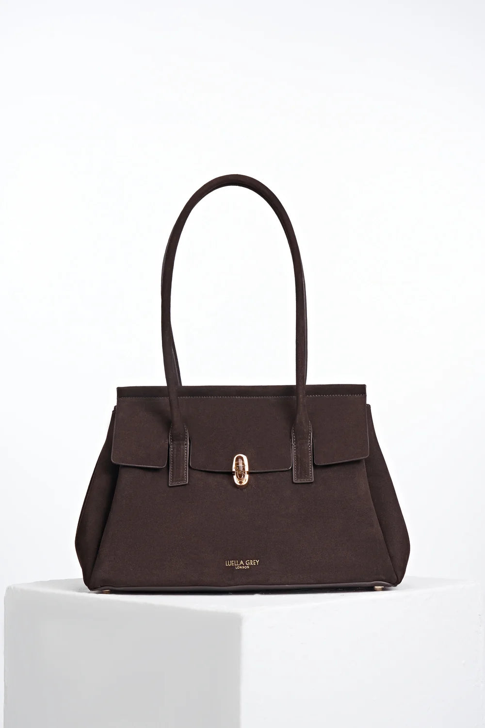 Luella Grey NATALIA Tote Bag - Chocolate Suede