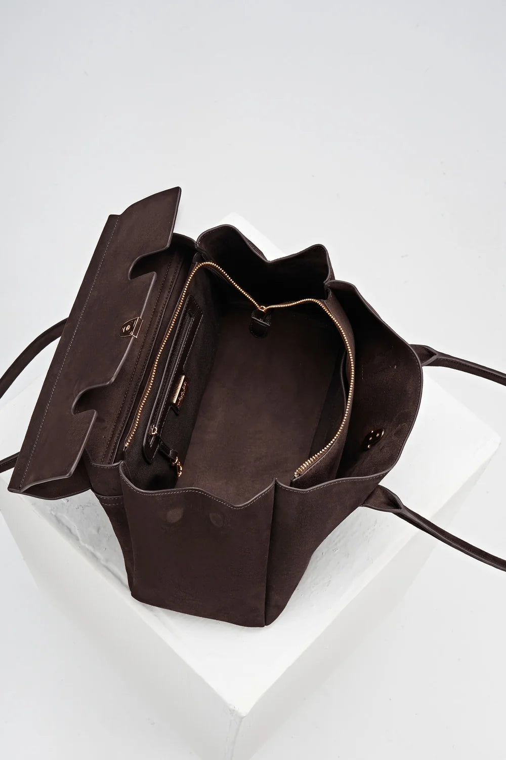 Luella Grey NATALIA Tote Bag - Chocolate Suede
