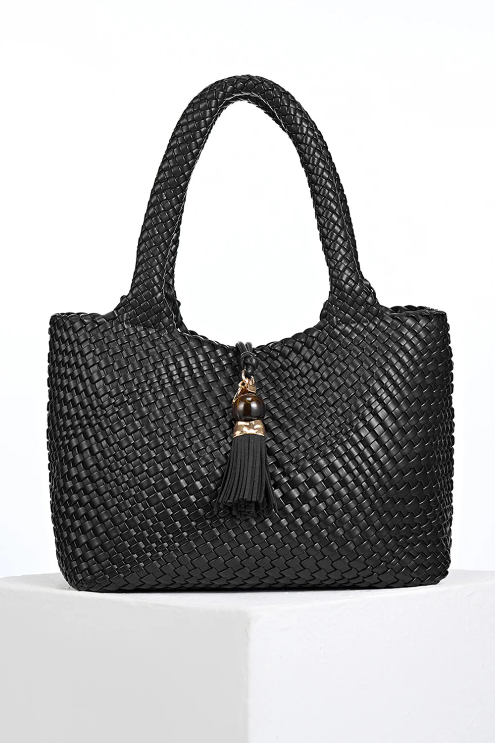 Luella Grey Saskia Woven Tote Bag - Black