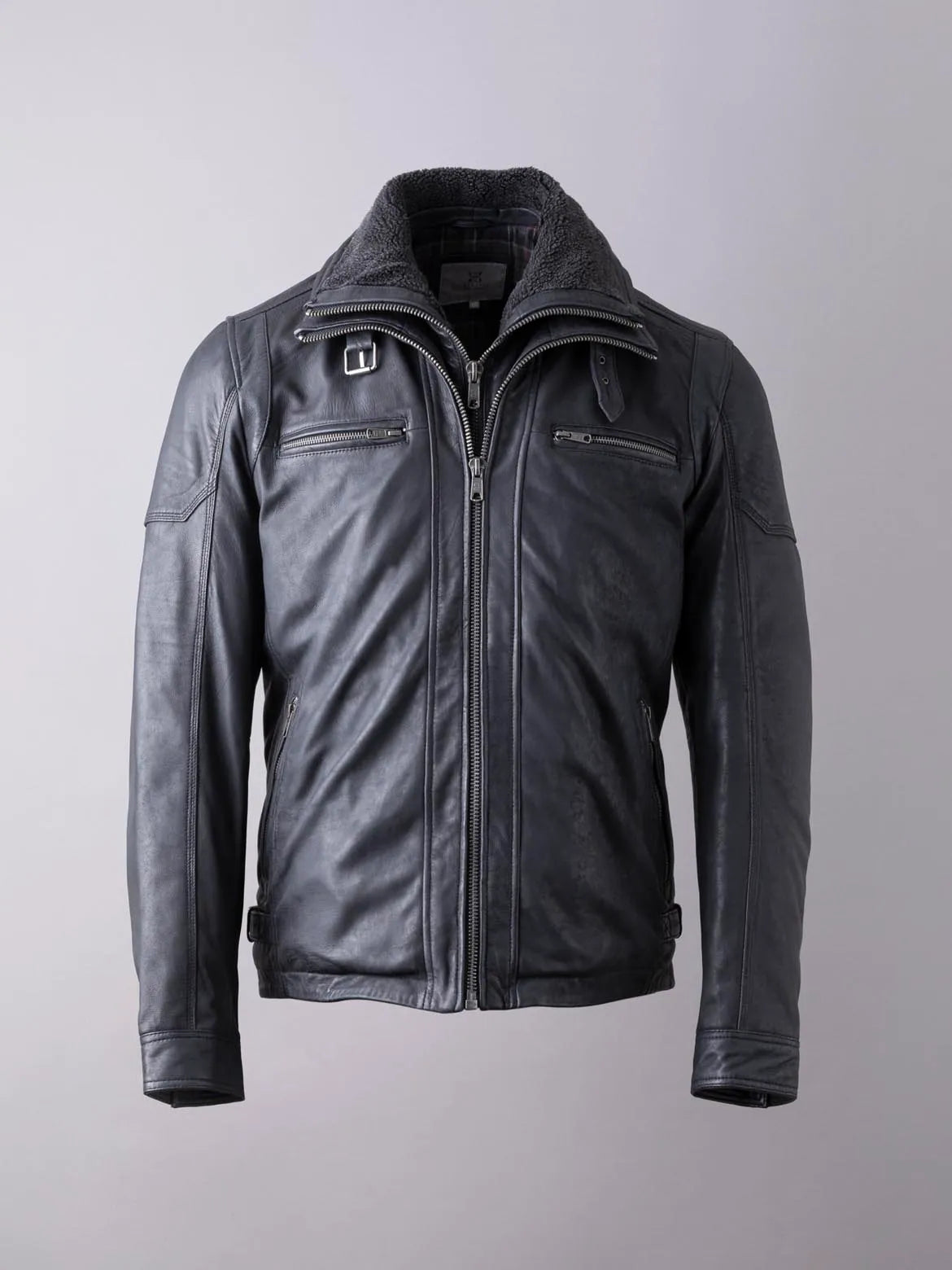 Lakeland Derwent Leather Coat - Black