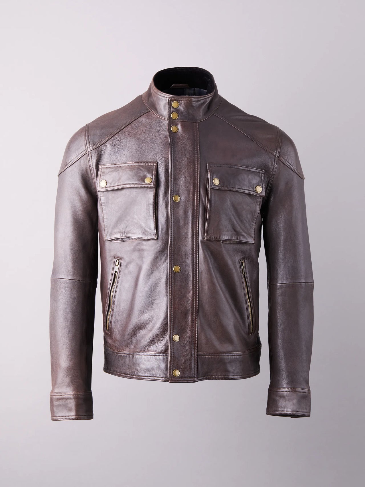 Lakeland Bowston Leather Jacket - Chocolate Brown