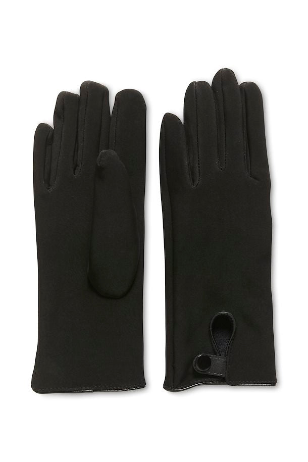 Cream Rula Gloves - Black