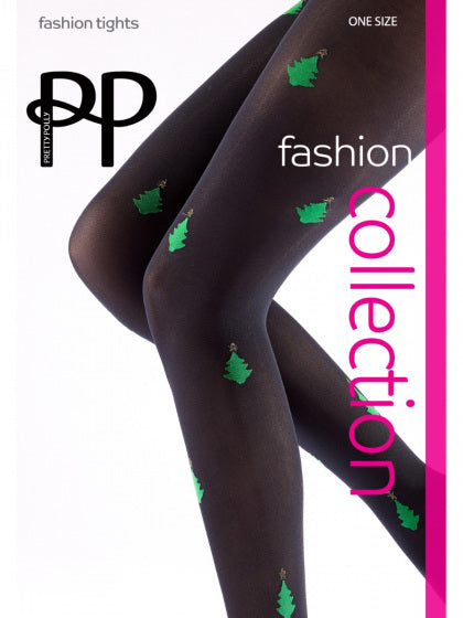 Pretty Polly All Over Christmas Tree Opaque Tights